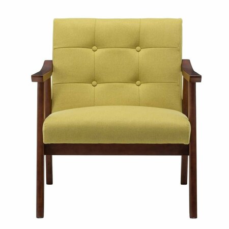 CONVENIENCE CONCEPTS Take A Seat Natalie Accent Chair, Yellow HI2827279